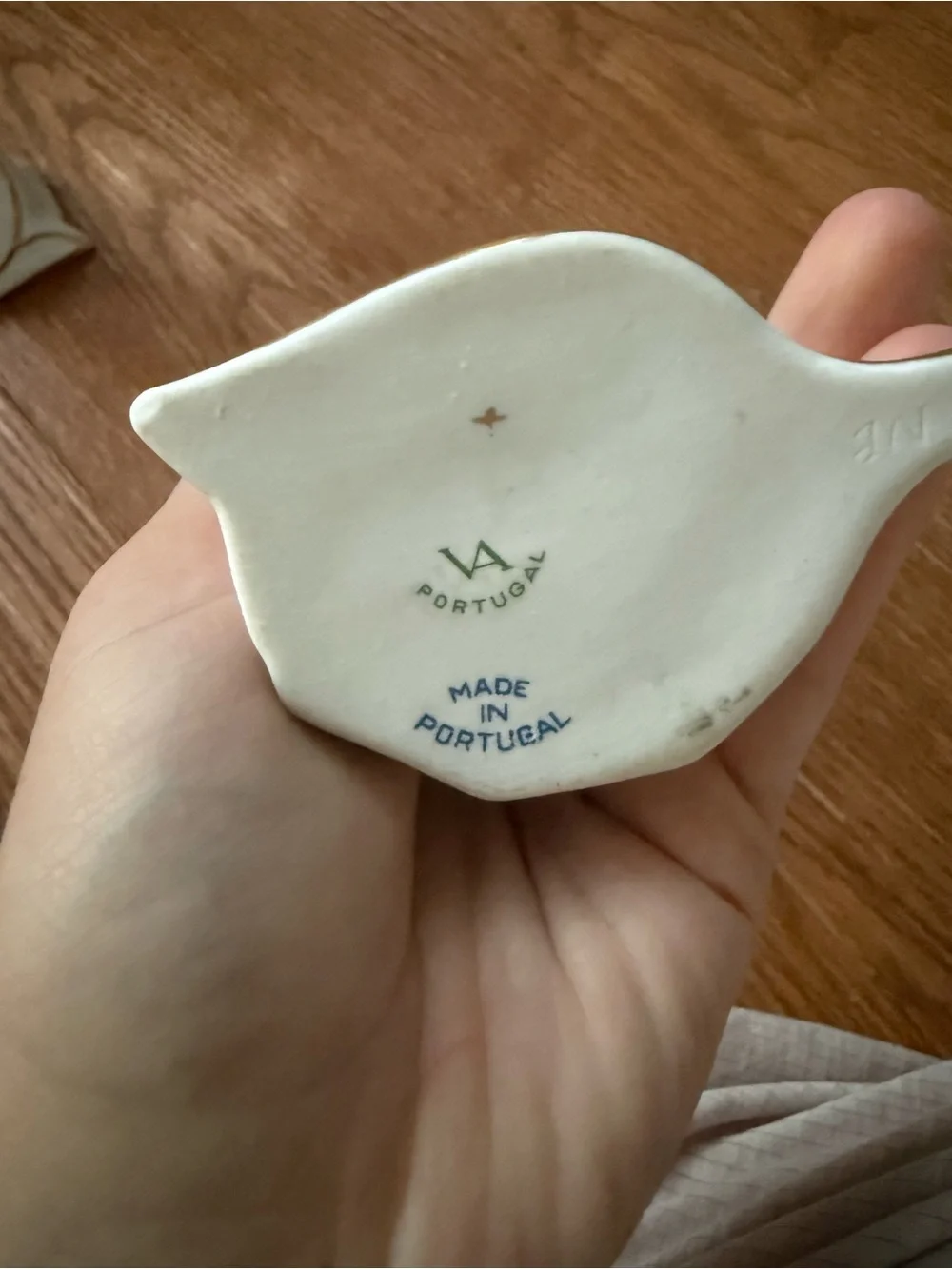 Set of 2 Vista Alegre porcelain candle holders - made in Portugal